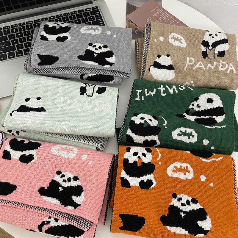 Cute Cartoon Panda Scarf - Warm Autumn/Winter Neck Warmer for Students and Couples