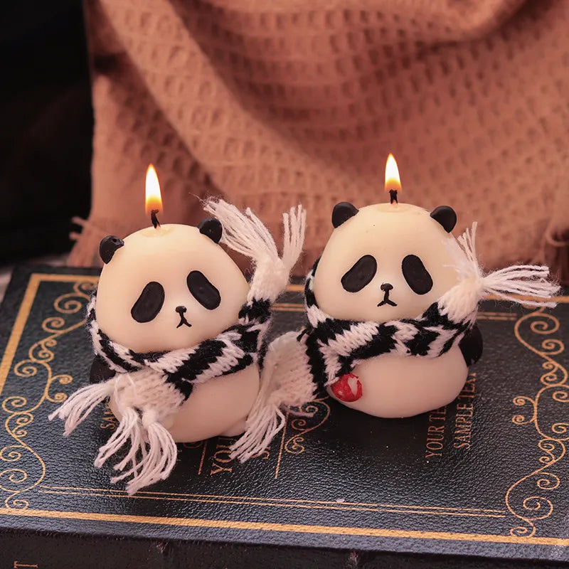 Panda-Shaped Handmade Scented Candles - Gift Set for Birthdays, Weddings, and Christmas