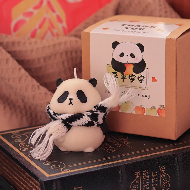 Panda-Shaped Handmade Scented Candles - Gift Set for Birthdays, Weddings, and Christmas