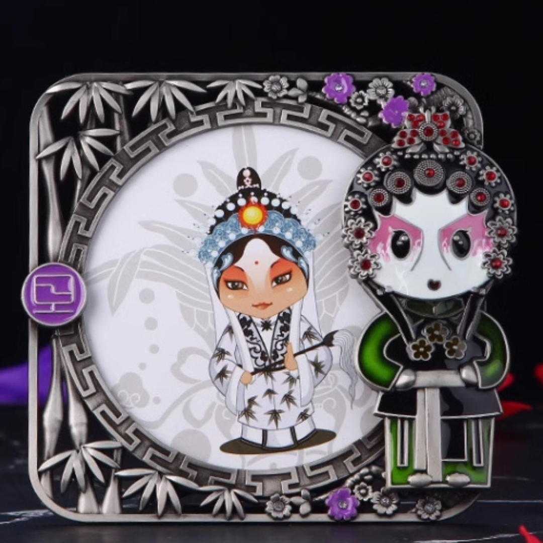 Peking Opera Facial Makeup Mirror and Picture Frame