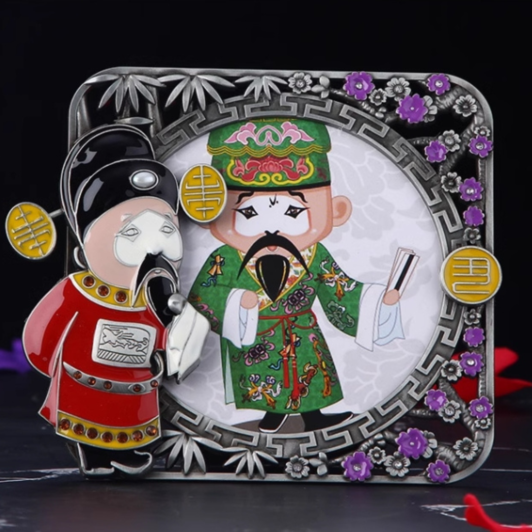 Peking Opera Facial Makeup Mirror and Picture Frame