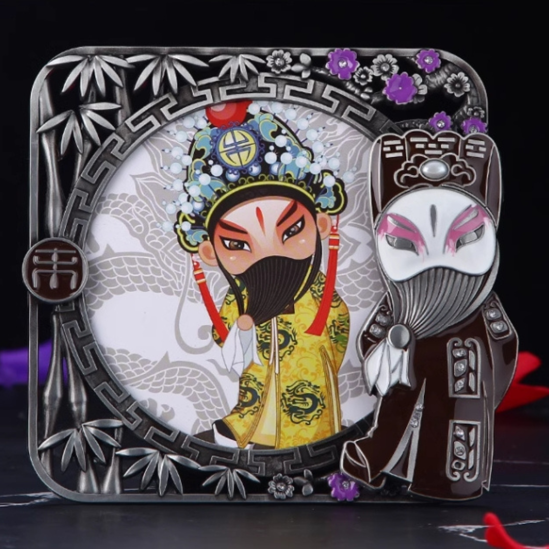 Peking Opera Facial Makeup Mirror and Picture Frame