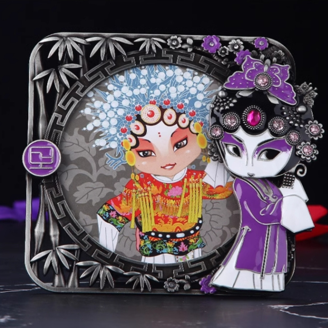 Peking Opera Facial Makeup Mirror and Picture Frame