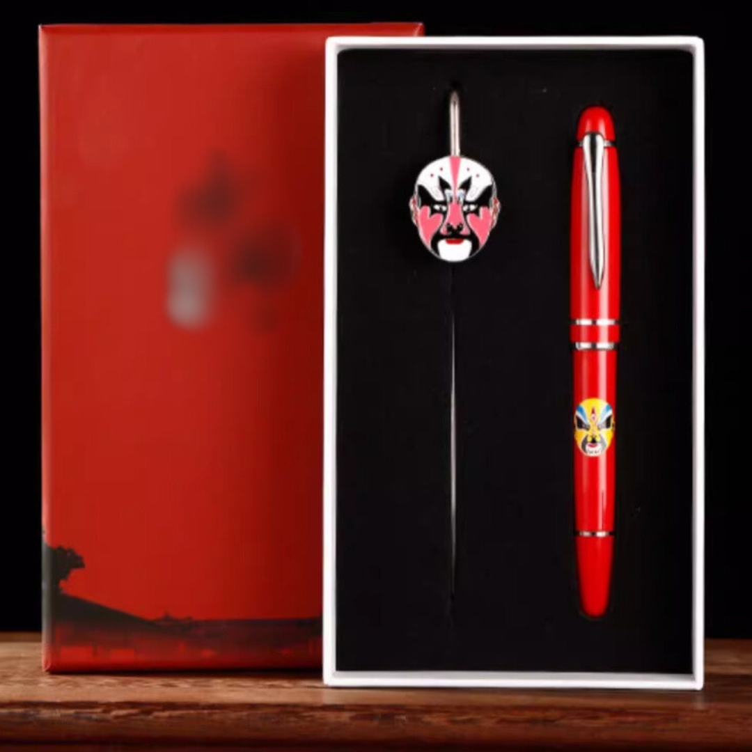 Peking Opera Pen with Bookmark Gift Set