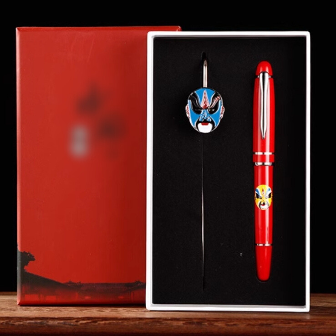 Peking Opera Pen with Bookmark Gift Set