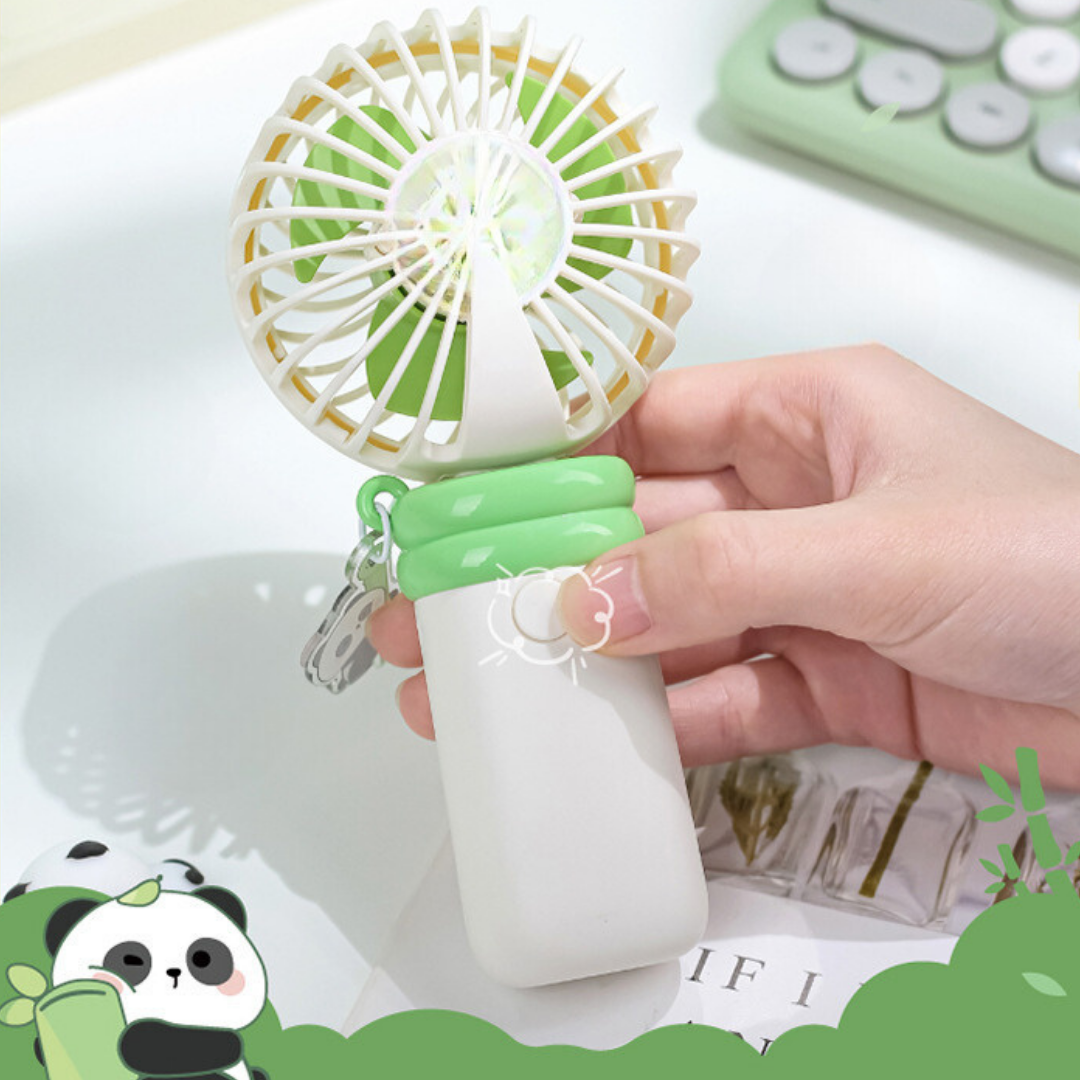 Panda Powered Hand Fans