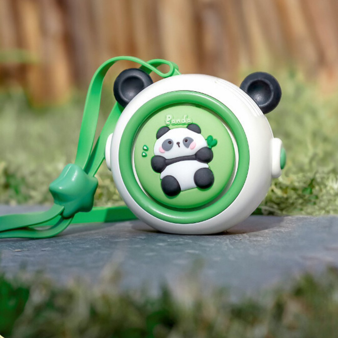 Panda Style Neck Hanging Powered Fan