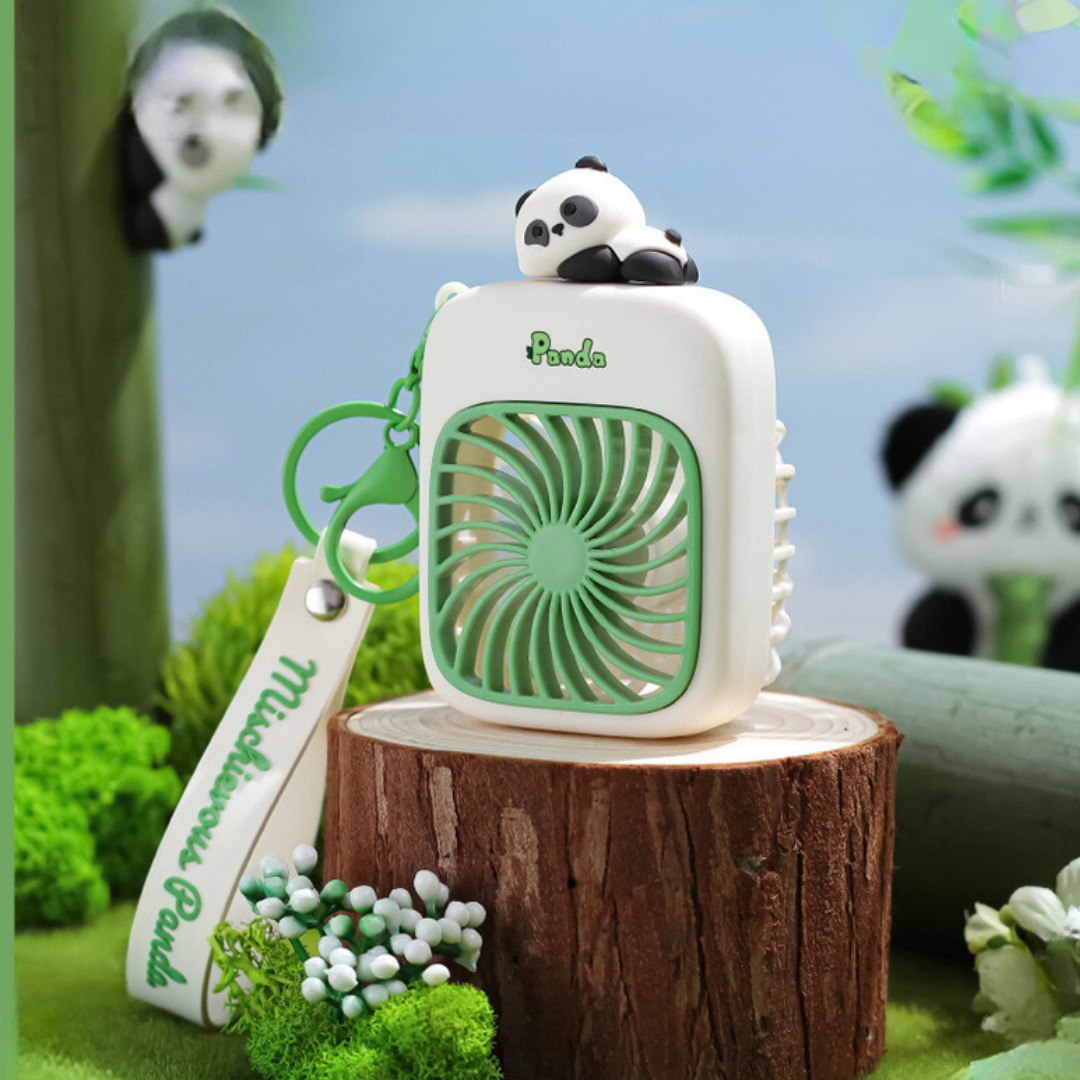 Panda Keychain Powered Fan